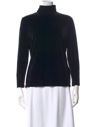 Pre-owned Skea Turtleneck Long Sleeve Top In Black