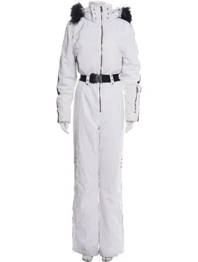 Pre-owned Skea Turtleneck Ski Suit In White