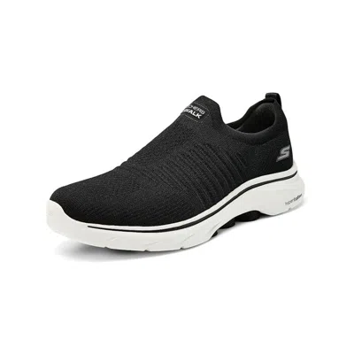 Skechers 斯凯奇 【轻质缓震回弹】男鞋健步鞋一脚蹬轻便休闲鞋徒步鞋低帮春夏季 In Black