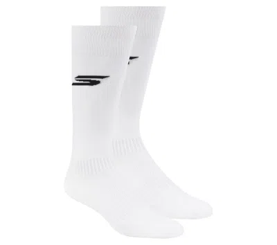 Skechers 2 Pack Men's Performance Soccer Over The Knee Socks In White