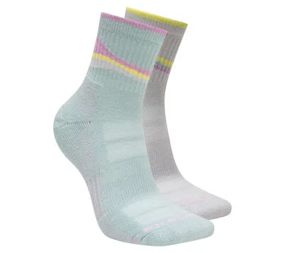 Skechers 2 Pack Women's Trail Quarter Socks In Multi