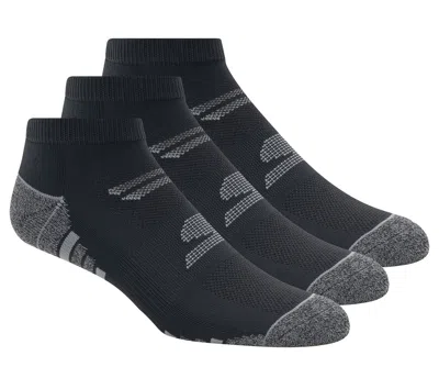 Skechers 3 Pack Men's Half Terry Low Cut Socks In Black