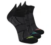 Skechers 3 Pack Men's Performance Low Cut Pattern Socks In Black