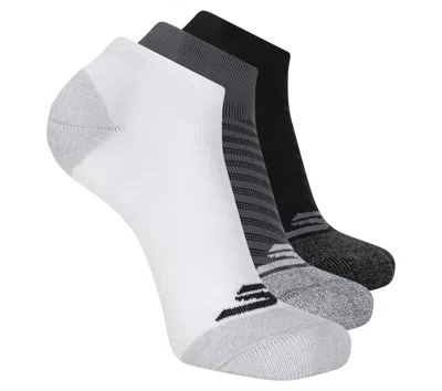 Skechers 3 Pack Men's Terry Low Cut Socks In Multi
