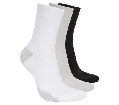 Skechers 3 Pack Women's Half Terry Low Crew Socks In Multi