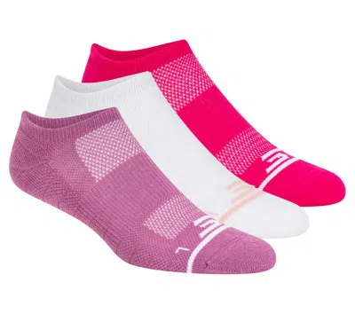 Skechers 3 Pack Women's No Show Premium Basic Socks In Multi