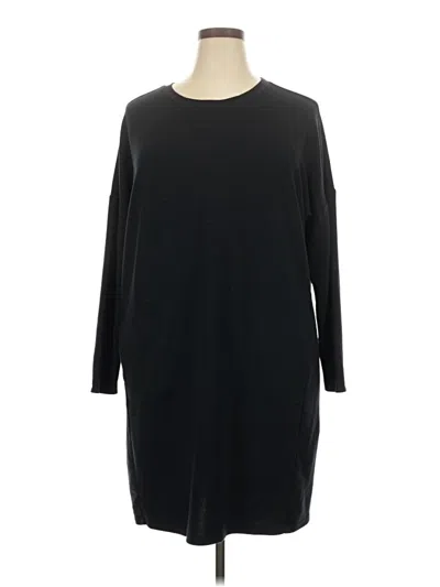 Pre-owned Skechers 3/4 Sleeve T-shirt In Black