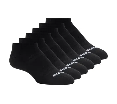 Skechers 6 Pack Core Low Cut Medium Socks In Black