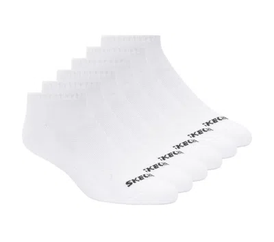 Skechers 6 Pack Core Low Cut Medium Socks In White