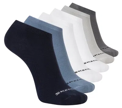 Skechers 6 Pack Men's Low Cut Texture Knit Socks In Multi