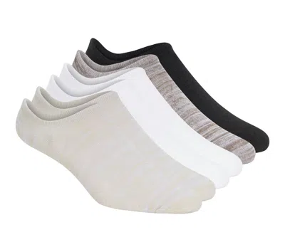 Skechers 6 Pack Men's Sneaker Liner Socks In Neutral