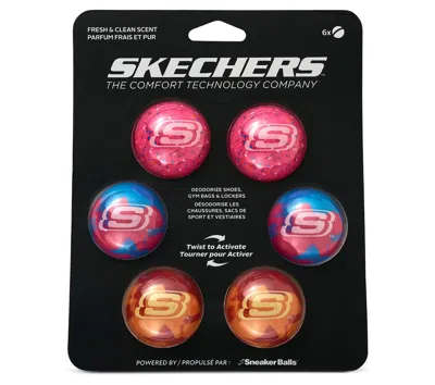Skechers 6 Pack Skx Sneaker Balls In Multi