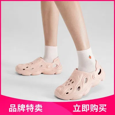 Skechers 【泡泡鞋】夏季女鞋洞洞鞋女轻质透气舒适百搭休闲凉鞋女凉鞋透气 In Pink