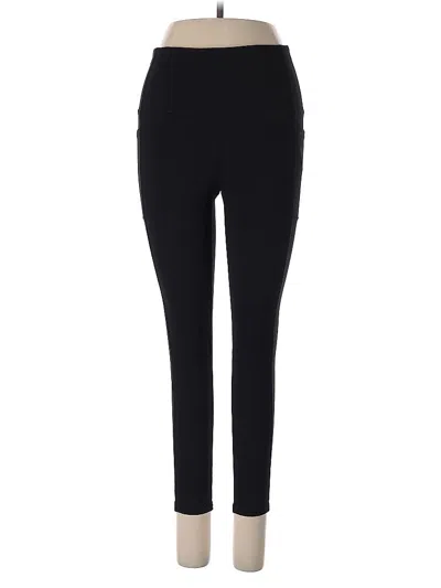 Pre-owned Skechers Active Pants In Black