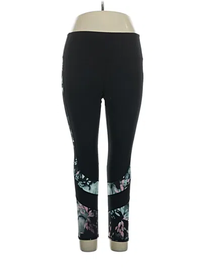 Pre-owned Skechers Active Pants In Black