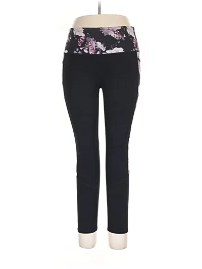 Pre-owned Skechers Active Pants In Black