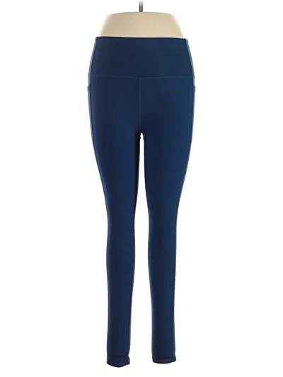 Pre-owned Skechers Active Pants In Blue