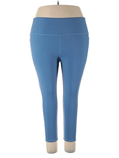 Pre-owned Skechers Active Pants In Blue