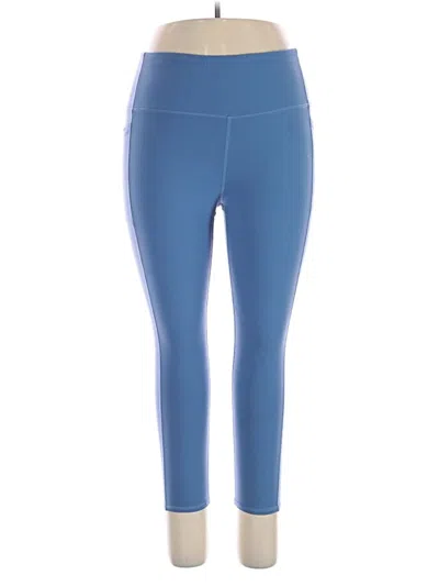 Pre-owned Skechers Active Pants In Blue
