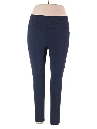 Pre-owned Skechers Active Pants In Blue