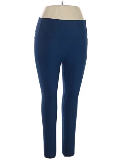 Pre-owned Skechers Active Pants In Blue