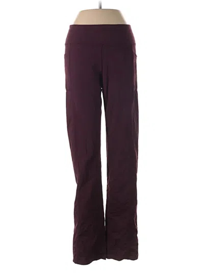 Pre-owned Skechers Active Pants In Burgundy