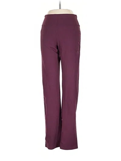 Pre-owned Skechers Active Pants In Burgundy