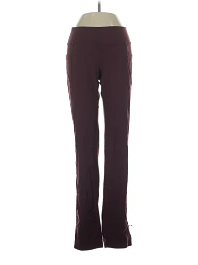 Pre-owned Skechers Active Pants In Burgundy
