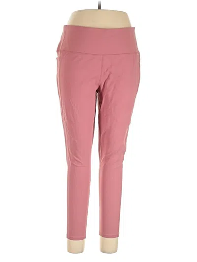 Pre-owned Skechers Active Pants In Pink