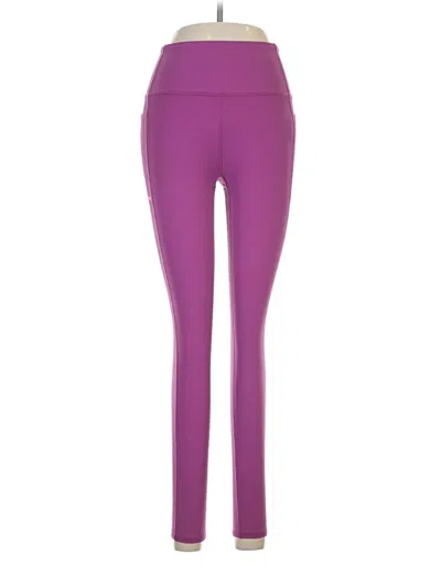 Pre-owned Skechers Active Pants In Purple