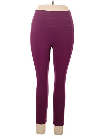 Pre-owned Skechers Active Pants In Purple