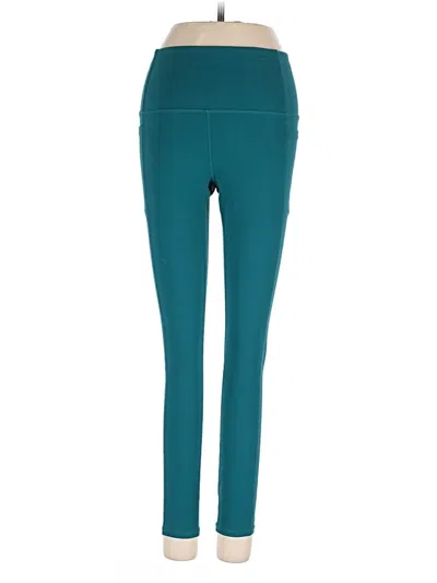 Pre-owned Skechers Active Pants In Teal