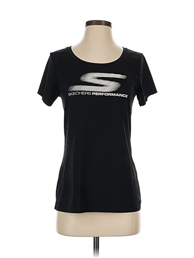 Pre-owned Skechers Active T-shirt In Black