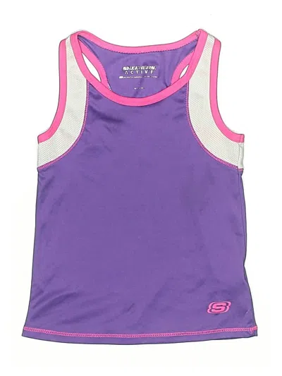 Pre-owned Skechers Kids' Active Tank Top In Purple