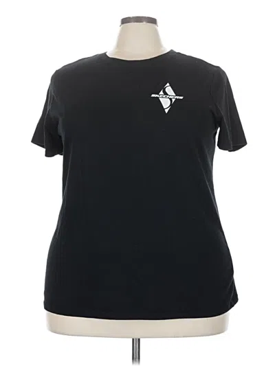 Pre-owned Skechers Active T-shirt In Black