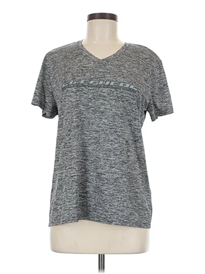 Pre-owned Skechers Active T-shirt In Gray