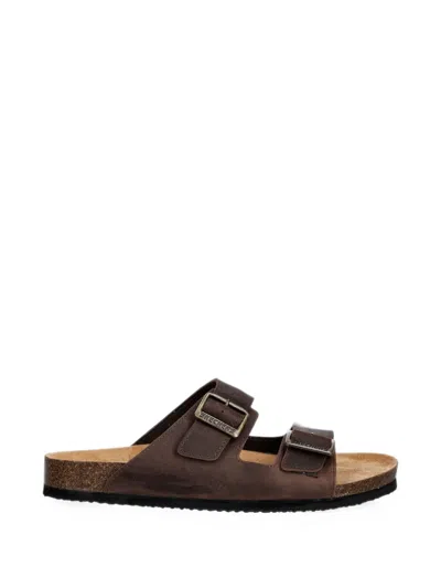 Skechers Aidan Buckle-strap Sandals In Brown