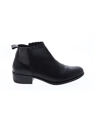 Pre-owned Skechers Ankle Boots In Black