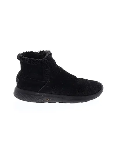 Pre-owned Skechers Ankle Boots In Black