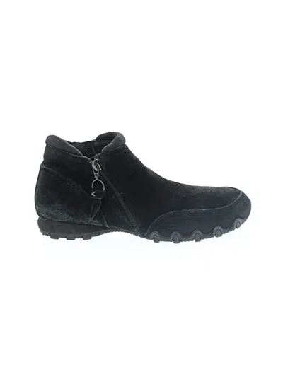 Pre-owned Skechers Ankle Boots In Black