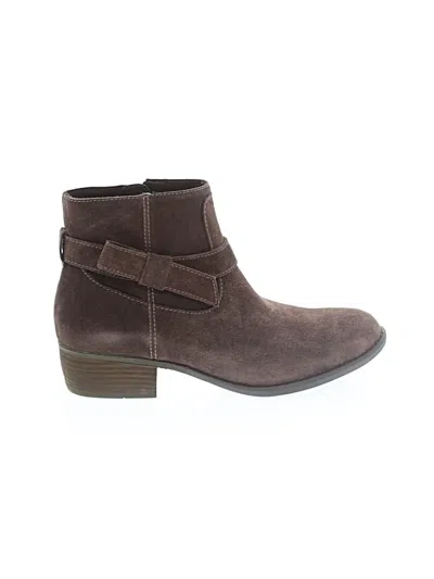Pre-owned Skechers Ankle Boots In Brown
