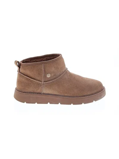 Pre-owned Skechers Ankle Boots In Brown