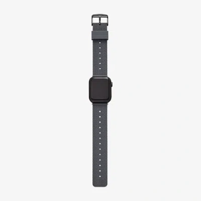 Skechers Apple Watch Compatible Mens Gray Watch Band Srs1001 In Black