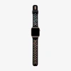 Skechers Apple Watch Compatible Unisex Adult Black Watch Band Srs6000 In Black