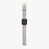 Skechers Apple Watch Compatible Unisex Adult Gray Watch Band Srs6004 In Multi