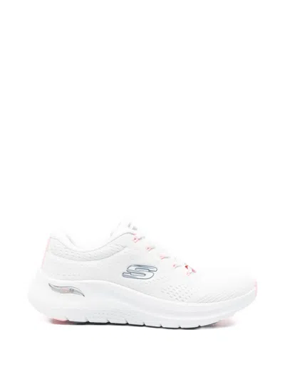 Skechers Arch Fit 2.0 Big League Logo Sneakers In White