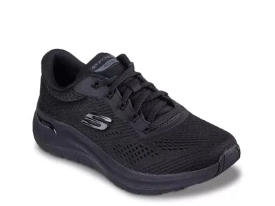 Skechers Wide Width Ultra Flex 3.0 Jinie Work Sneaker In Black