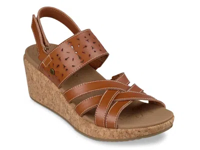 Skechers Arch Fit Beverlee 2.0 Natural Era Wedge Sandal In Brown