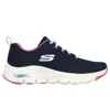 Skechers Arch Fit Comfy Wave 149414-nvhp Women's 5 Navy Lifestyle Shoes Eee3763 (blue,5) In Multi