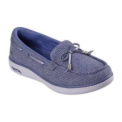 Skechers Arch Fit Inspire Womens Boat Shoes In Blue